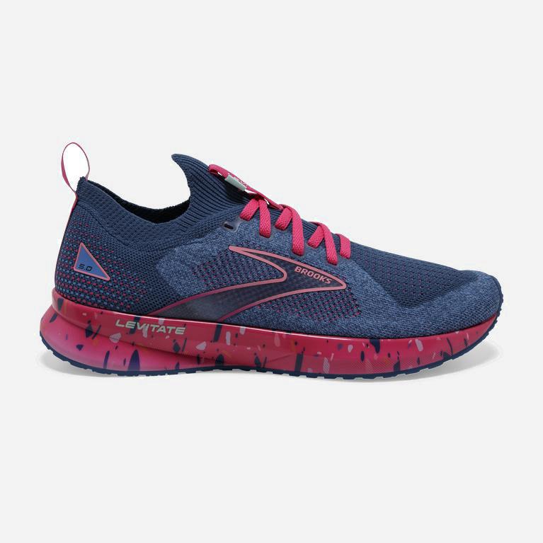 Brooks Levitate Stealthfit 5 Energy Return Hardloopschoenen voor Dames Blauw (XMRLU-4306)